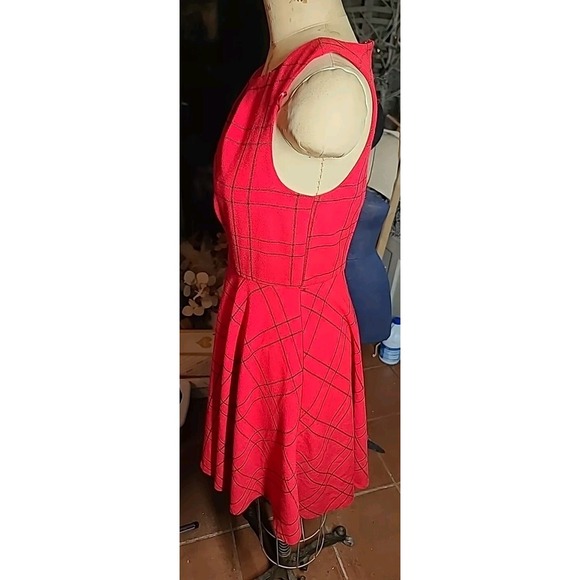 Elle Women Red And Black Casual/Holiday Dress Size 2 - Picture 5 of 8